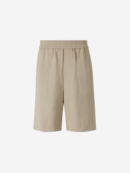 Outlet online Ami Paris Hombre Bermudas Viscosa y Lana color Topo sku 523-000944 02 - Foto 1