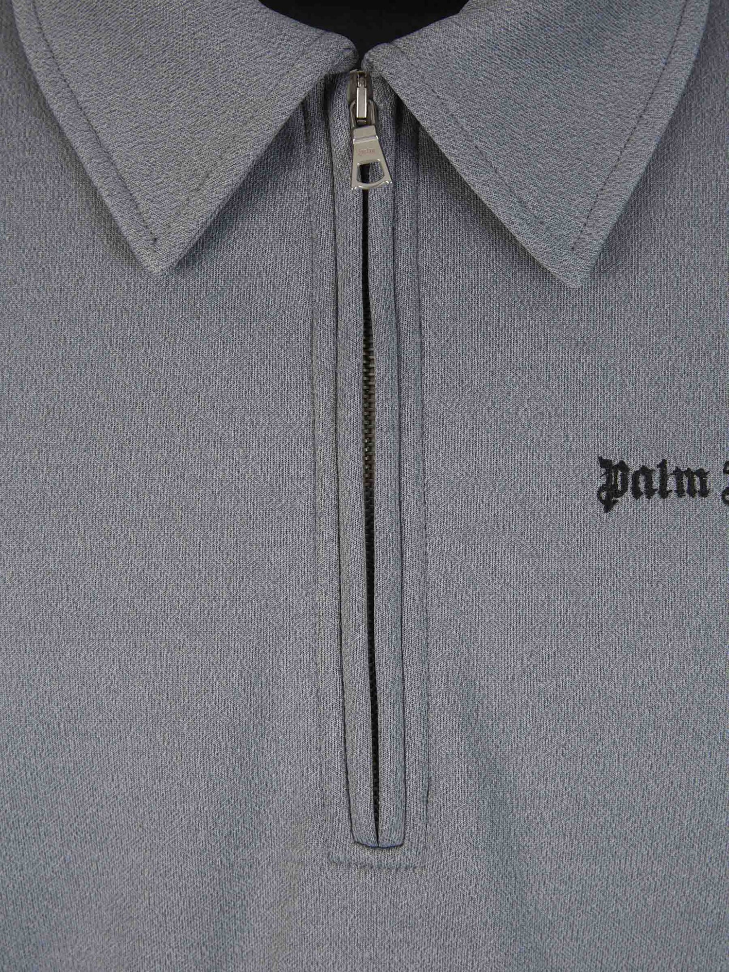 Outlet online Palm Angels Hombre Polo Logo Cremallera color Gris Claro sku 551-000368 01 - Foto 3