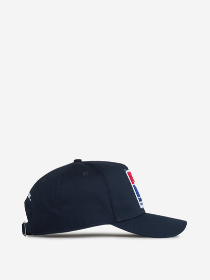 Outlet online Dsquared2 Hombre Gorra Logo Algodón color Azul sku 695-001662 01 - Foto 3