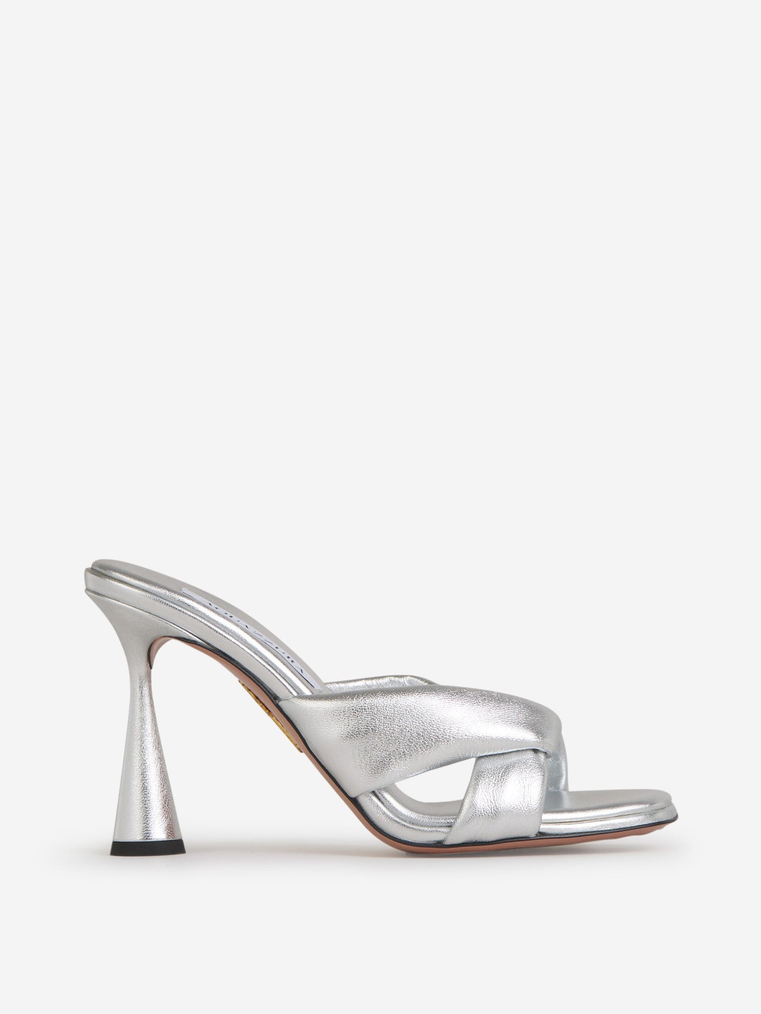 Outlet online Aquazzura Mujer Mules Amore Metalizados color Plateado sku 800-005239 01 - Foto 2