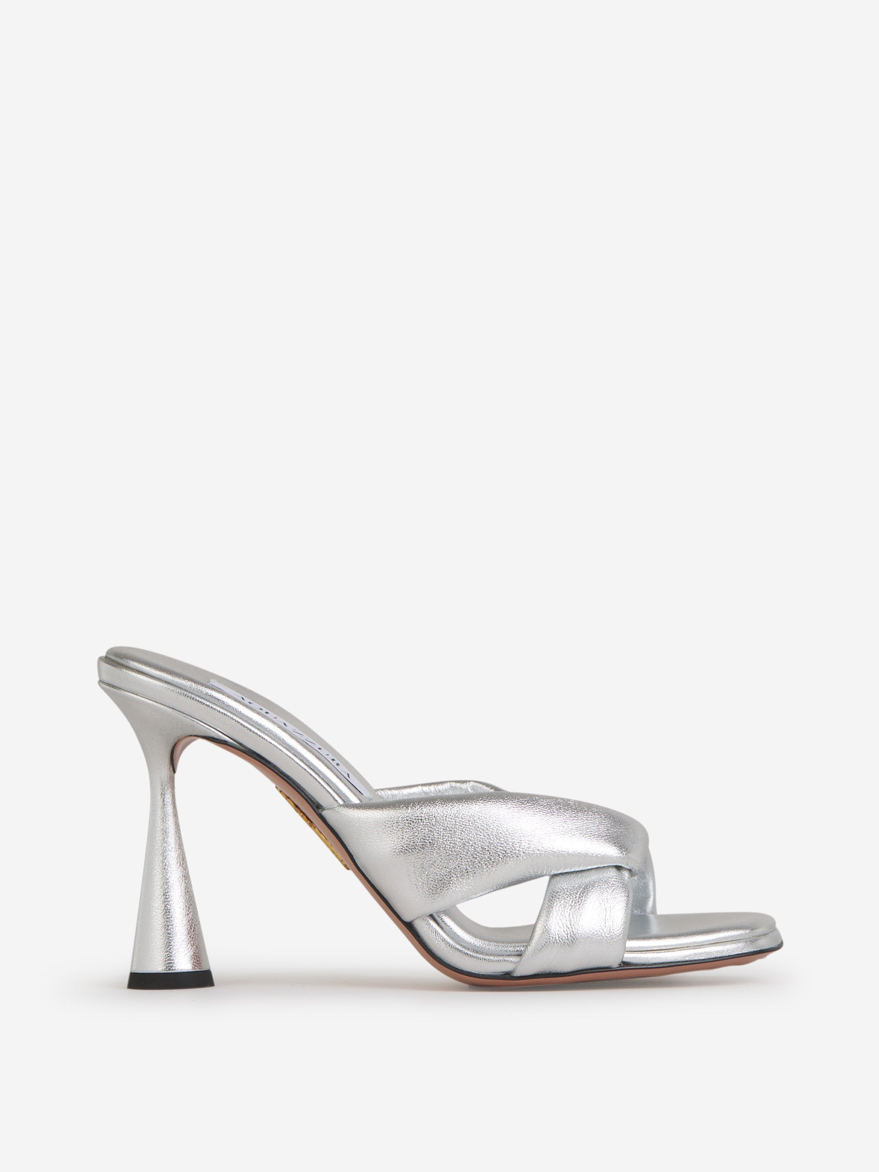 Outlet online Aquazzura Mujer Mules Amore Metalizados color Plateado sku 800-005239 01 - Foto 2
