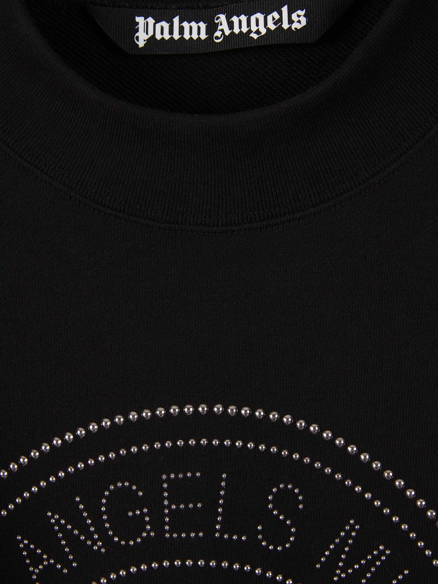 Outlet online Palm Angels Hombre Sudadera Crewneck Algodón color Negro sku 542-002335 01 - Foto 3