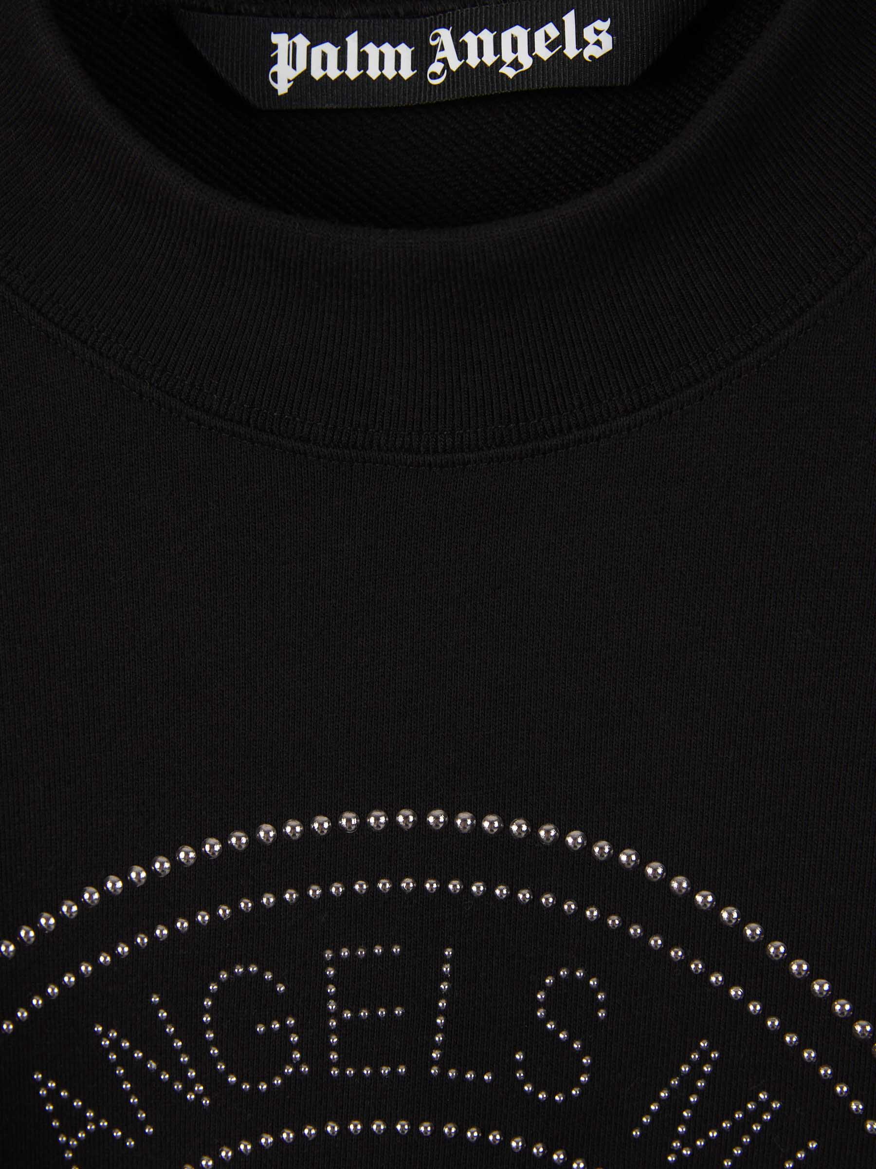 Outlet online Palm Angels Hombre Sudadera Crewneck Algodón color Negro sku 542-002335 01 - Foto 3