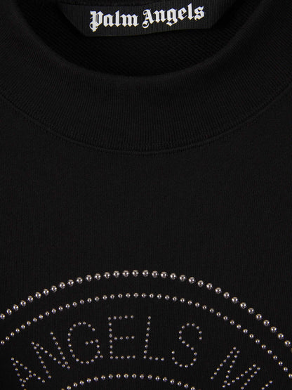 Outlet online Palm Angels Hombre Sudadera Crewneck Algodón color Negro sku 542-002335 01 - Foto 3