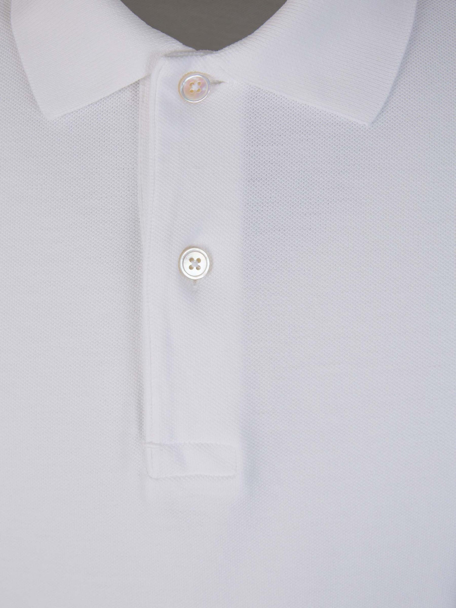 Outlet online Tom Ford Hombre Polo Piqué Algodón color Blanco sku 552-001445 03 - Foto 3