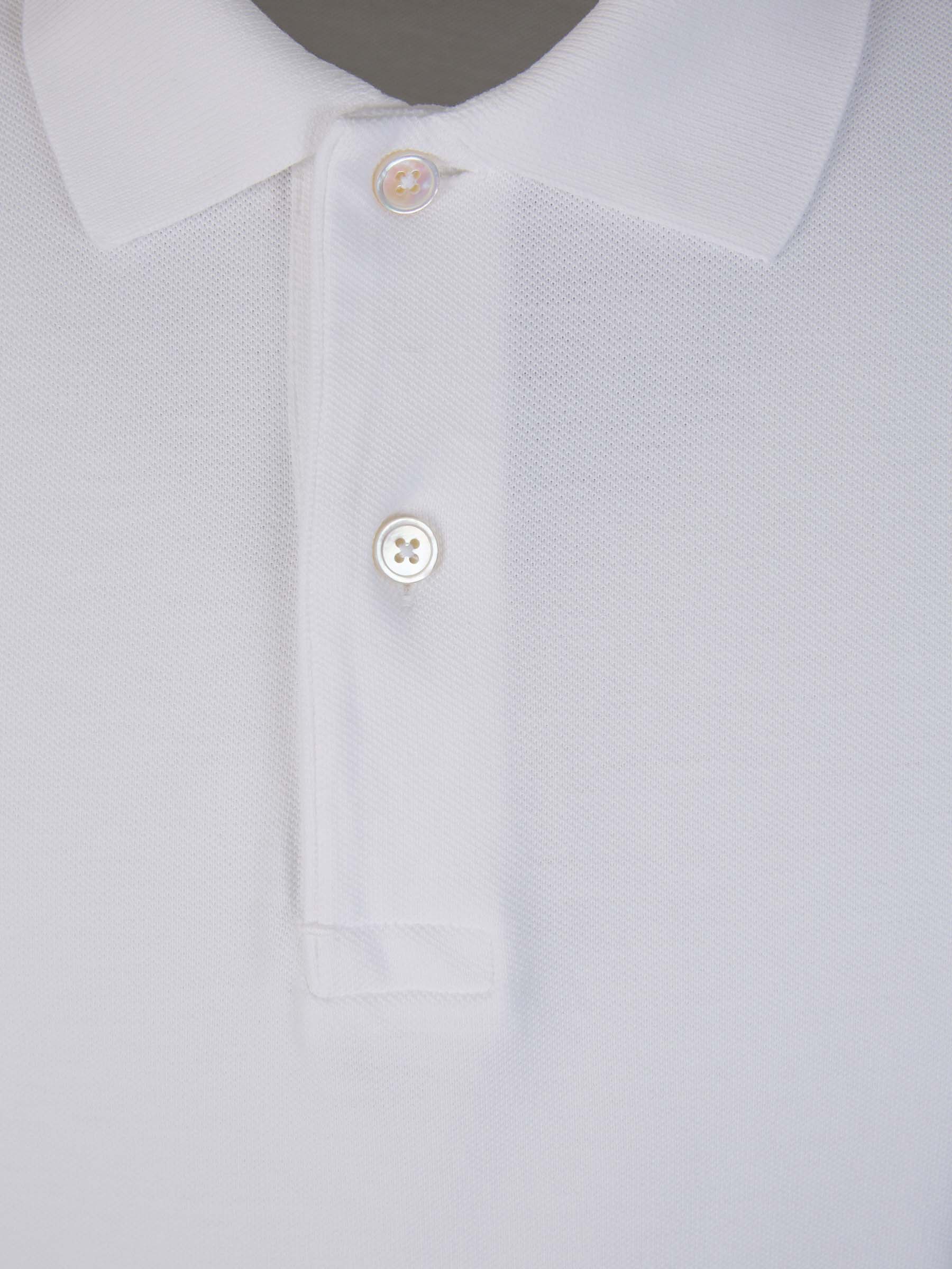 Outlet online Tom Ford Hombre Polo Piqué Algodón color Blanco sku 552-001445 03 - Foto 3