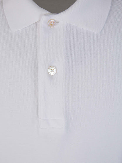 Outlet online Tom Ford Hombre Polo Piqué Algodón color Blanco sku 552-001445 03 - Foto 3