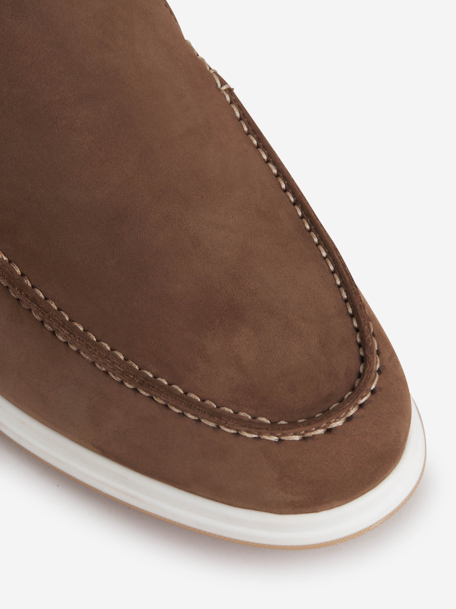 Outlet online Enrico Mandelli Hombre Mocasines Yacht Piel color Marrón Oscuro sku 611-004365 00 - Foto 5