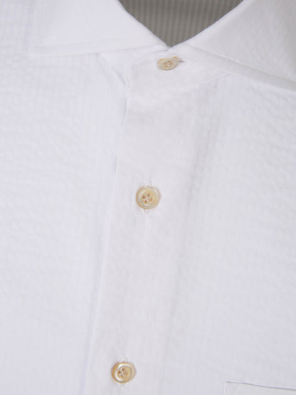 Outlet online Santa Eulalia Hombre Camisa Motivo Rayas color Blanco sku 532-000571 01 - Foto 3