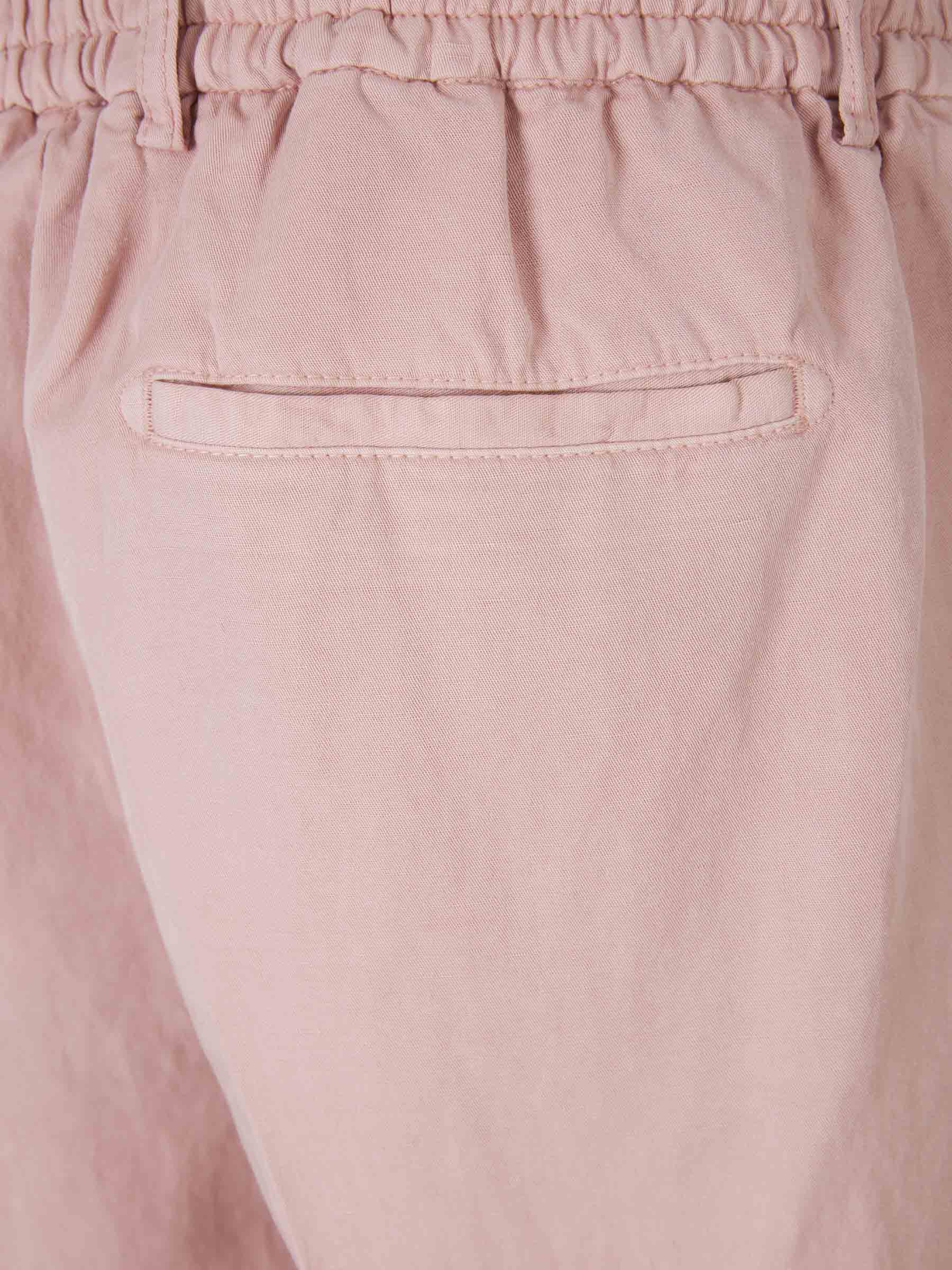 Outlet online Santa Eulalia Hombre Joggers Fluidos Lino color Rosa Empolvado sku 521-003035 05 - Foto 4