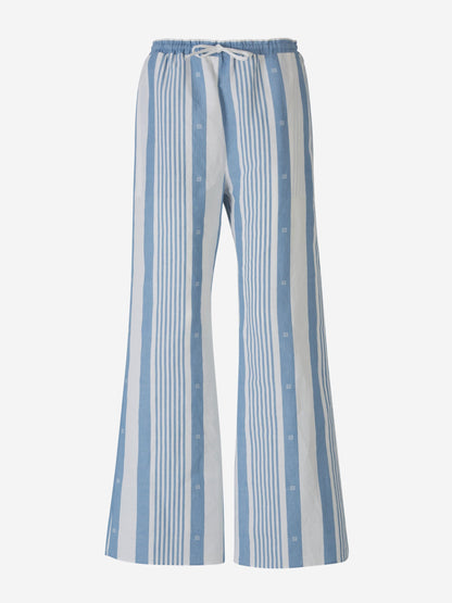 Outlet online Givenchy Mujer Pantalones Motivo Rayas color Azul sku 761-003570 01 - Foto 1