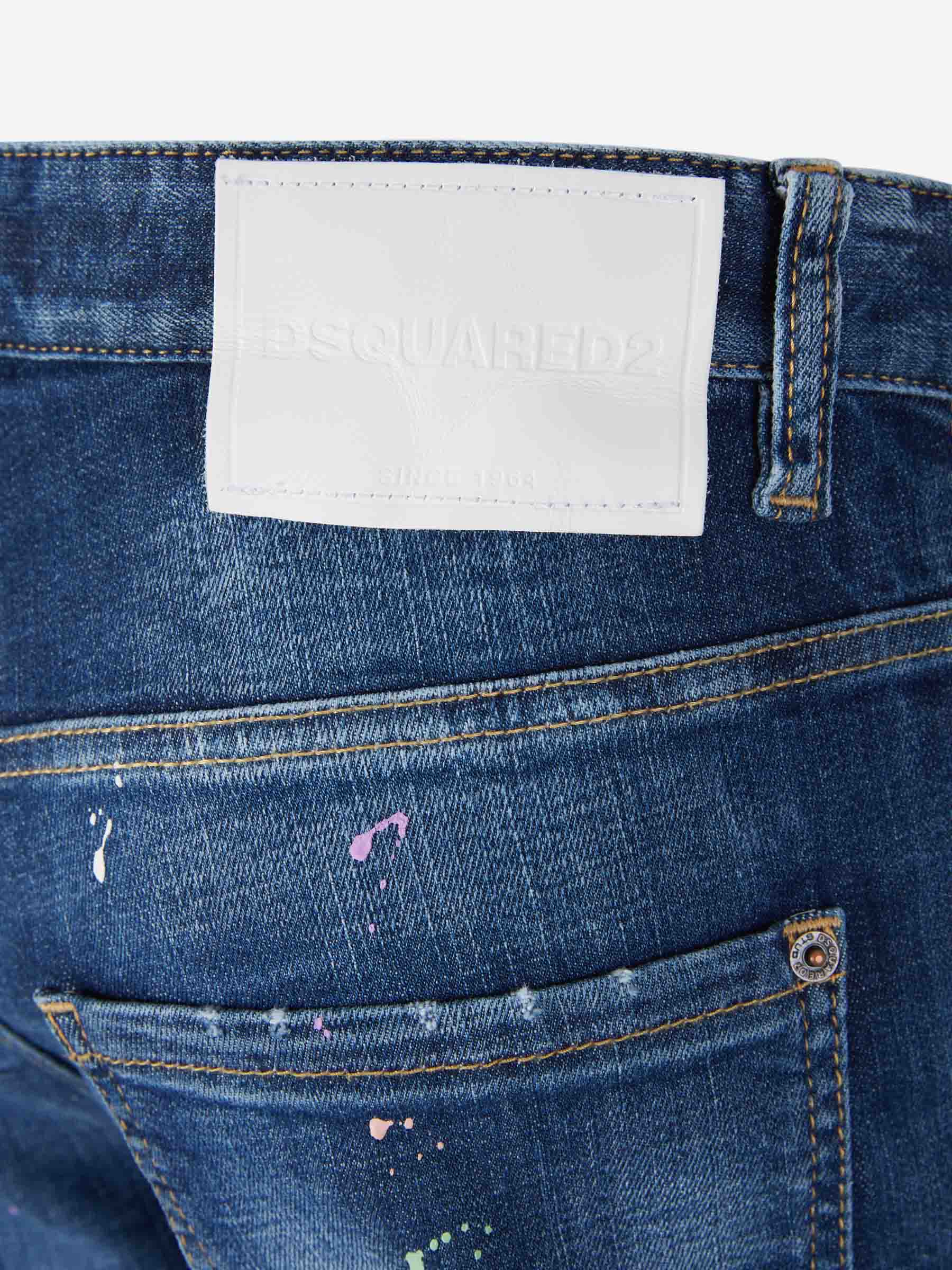 Outlet online Dsquared2 Hombre Jeans Slim Fit color Azul Denim sku 522-002615 01 - Foto 5
