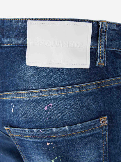Outlet online Dsquared2 Hombre Jeans Slim Fit color Azul Denim sku 522-002615 01 - Foto 5