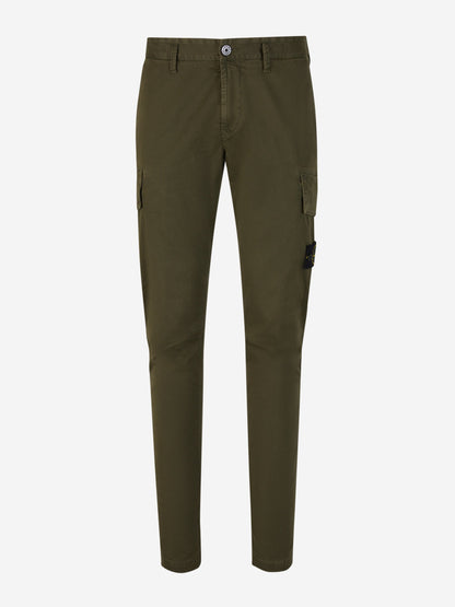 Outlet online Stone Island Hombre Pantalones Cargo Algodón color Verde Oscuro sku 521-002881 02 - Foto 1