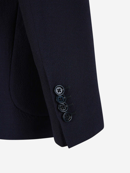 Outlet online Lardini Hombre Traje Texturizado Lana color Azul Noche sku 312-002787 01 - Foto 5