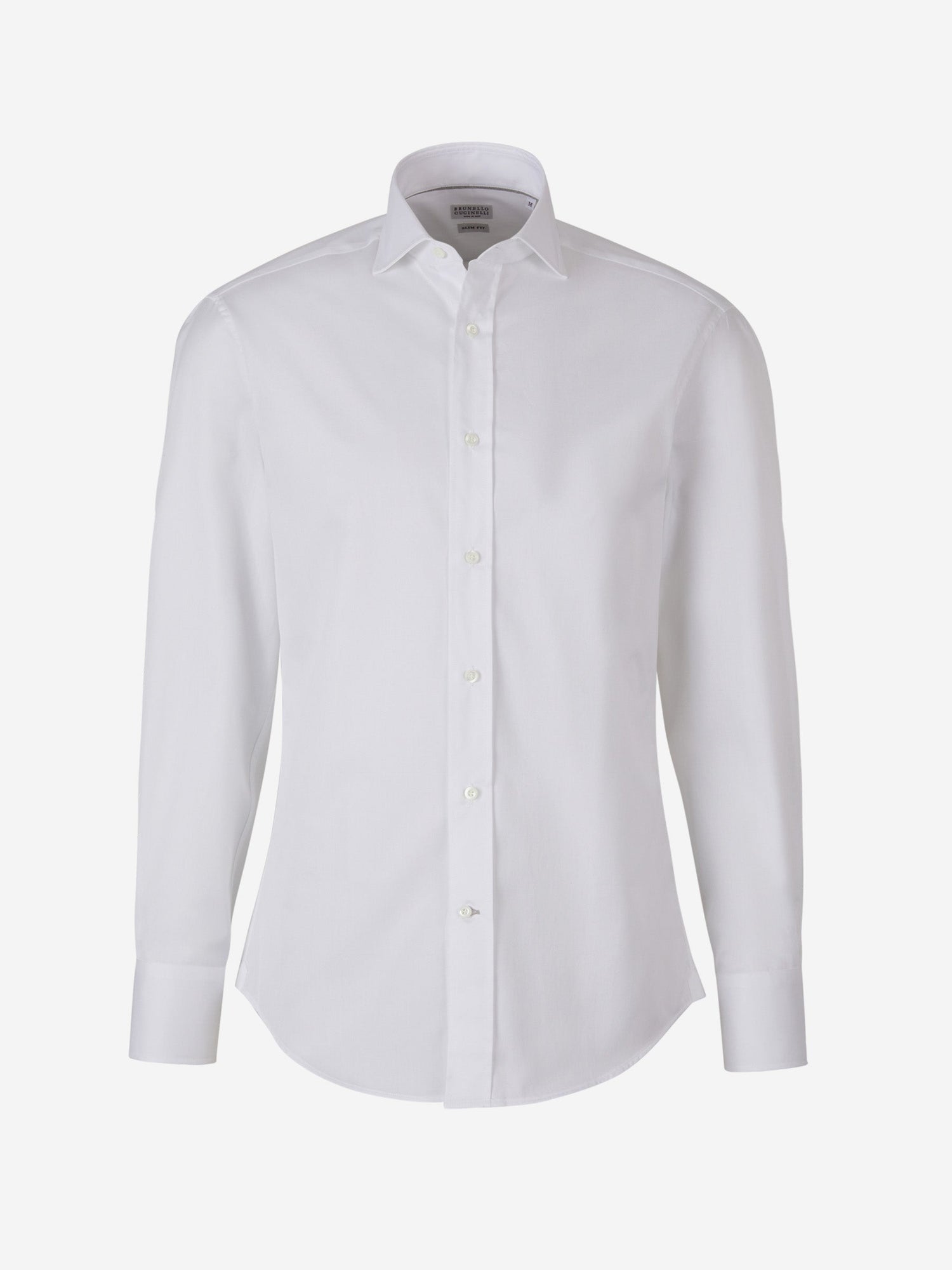 Outlet online Brunello Cucinelli Hombre Camisa Lisa Algodón color Blanco sku 531-006181 01 - Foto 1