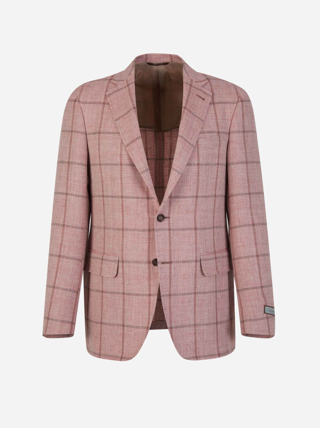 Outlet online Canali Hombre Americana Motivo Cuadros color Rosa Palo sku 302-003456 01 - Foto 1