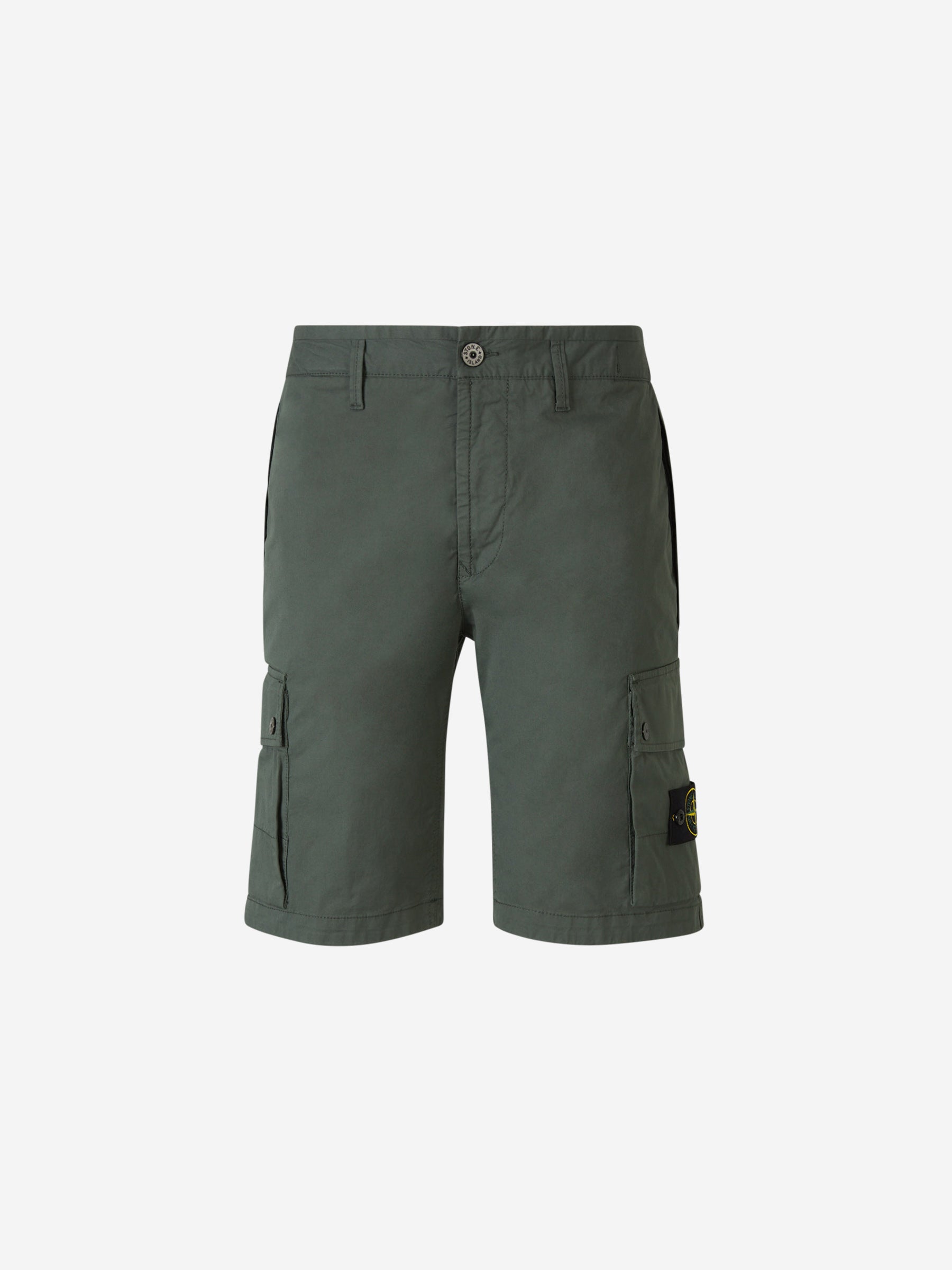 Stone Island Bermudas Cargo Logo color Verde Oscuro sku 523-000976 03 - Foto 1