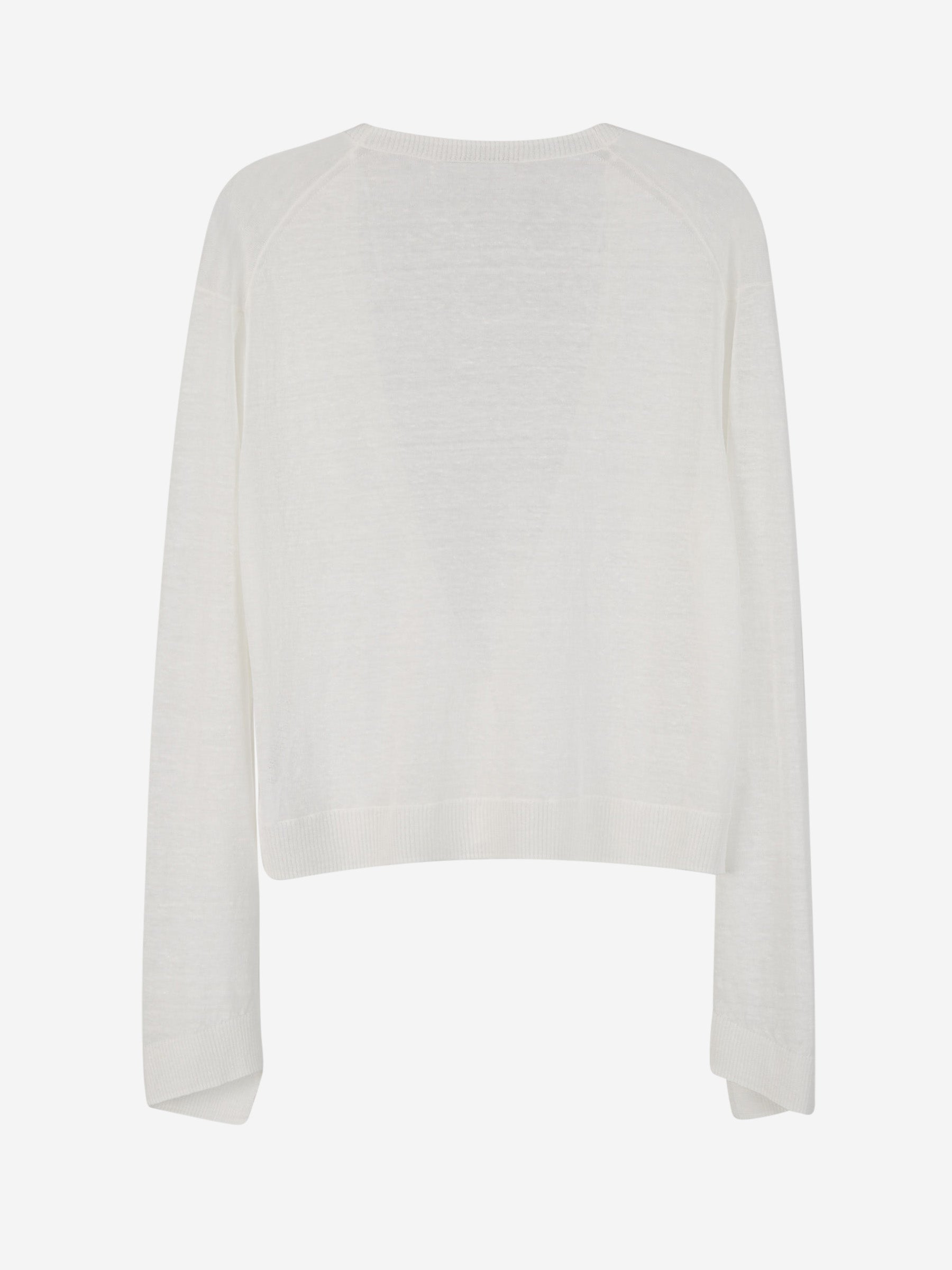 Outlet online Dorothee Schumacher Mujer Cárdigan Escote V Lino color Blanco sku 713-000288 01 - Foto 2