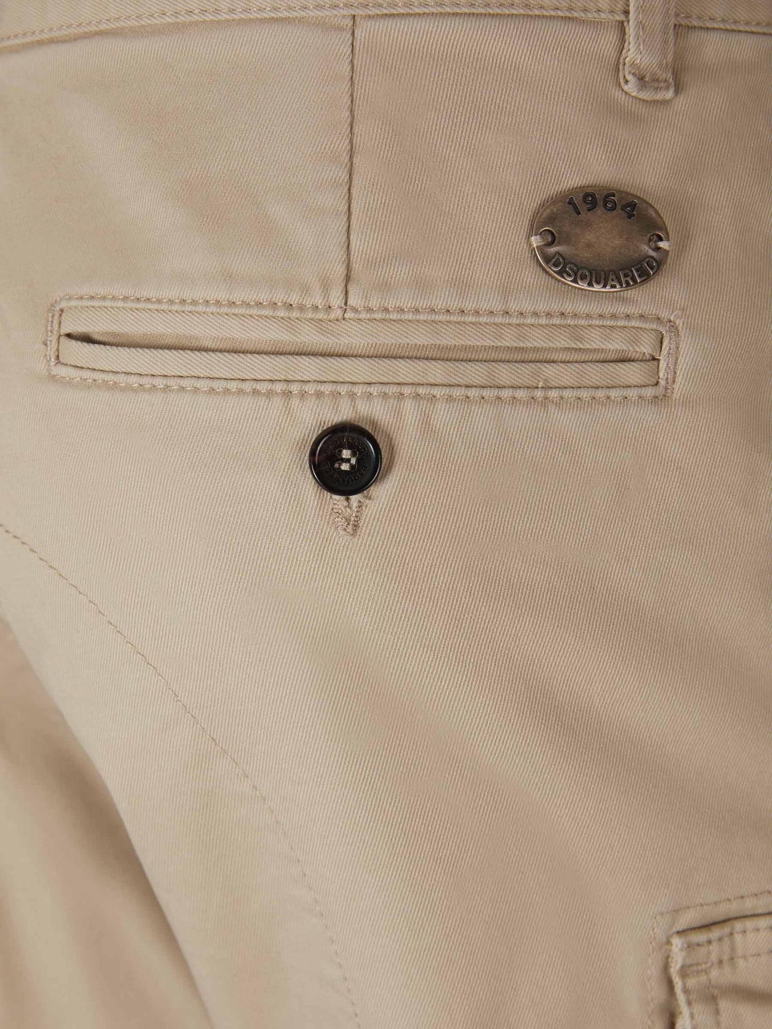 Outlet online Dsquared2 Hombre Pantalones Cargo Algodón color Topo sku 521-003011 01 - Foto 6