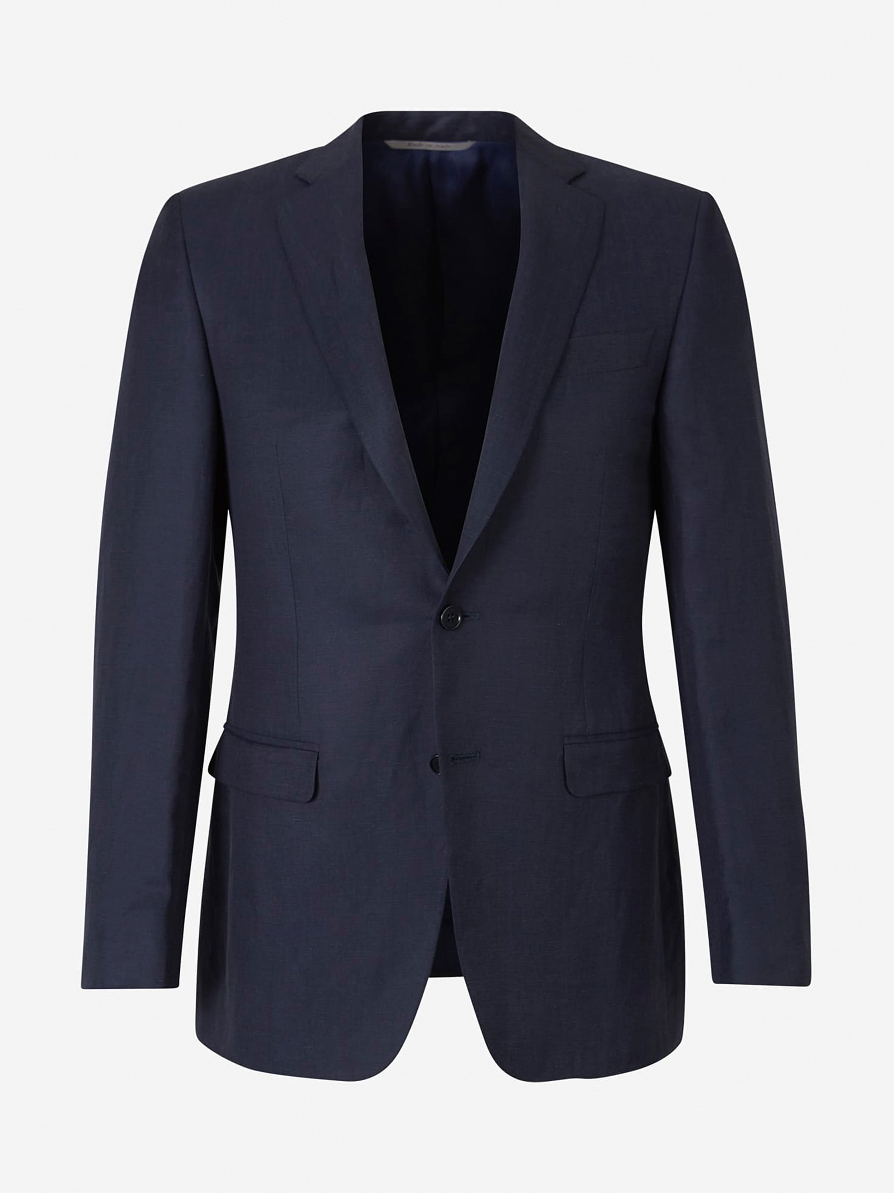 Outlet online Canali Hombre Americana Lino Y Seda color Azul Noche sku 301-000236 02 - Foto 1