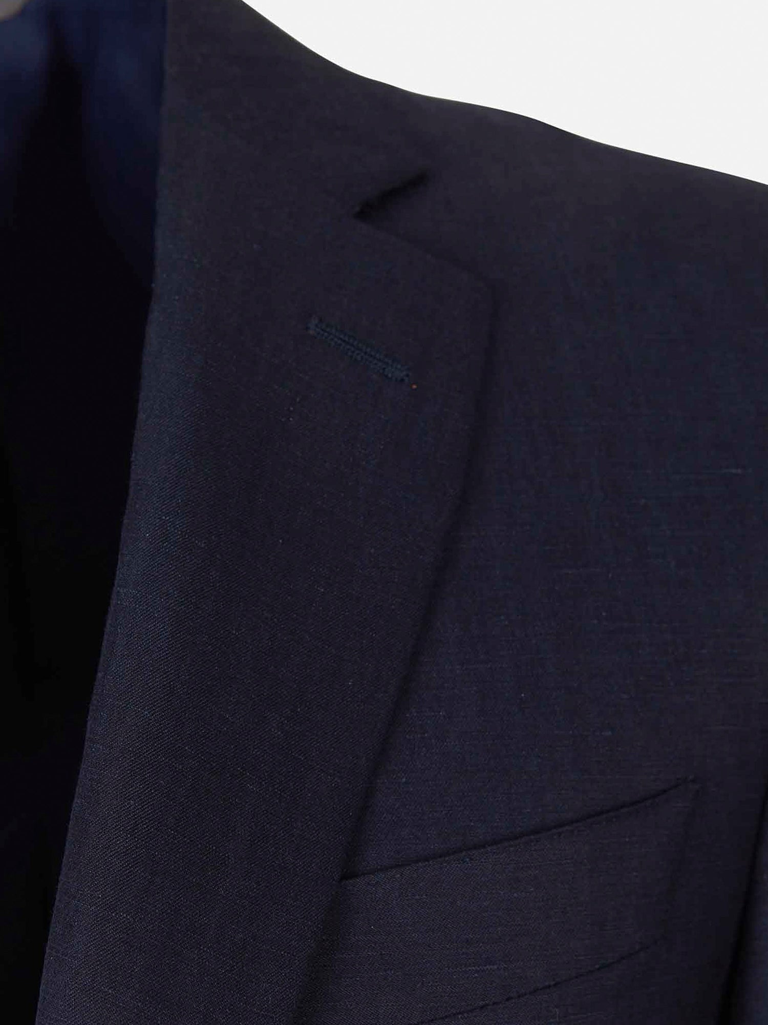 Outlet online Canali Hombre Americana Lino Y Seda color Azul Noche sku 301-000236 02 - Foto 3