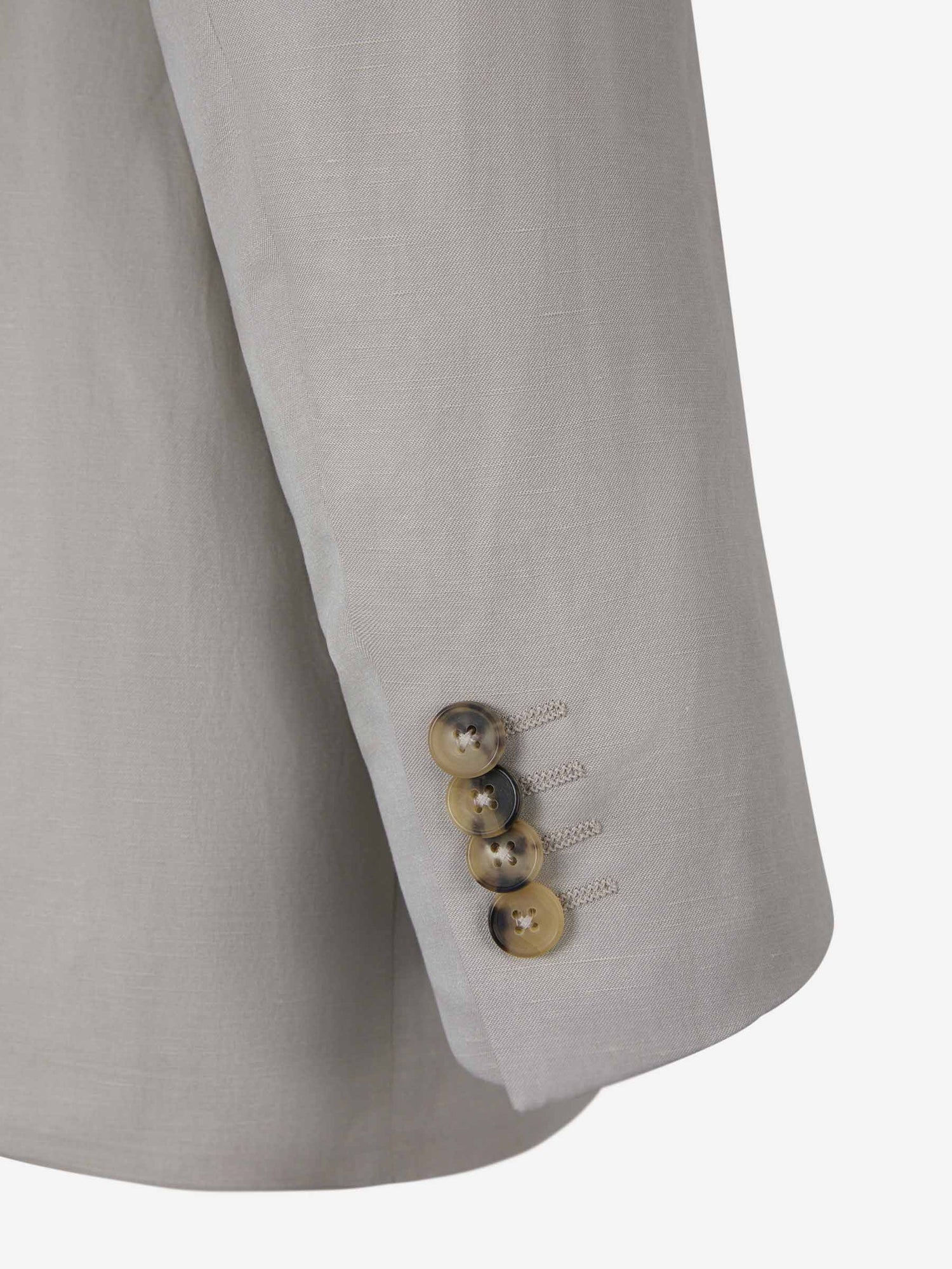 Outlet online Canali Hombre Americana Lino Y Seda color Marfil sku 301-000236 04 - Foto 5