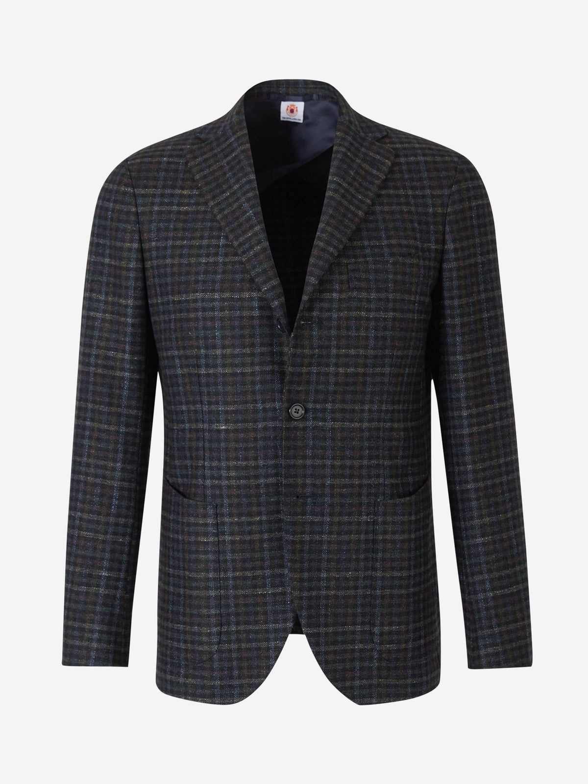Outlet online Borrelli Hombre Americana Recta Cuadros color Azul Cobalto sku 302-002958 01 - Foto 1
