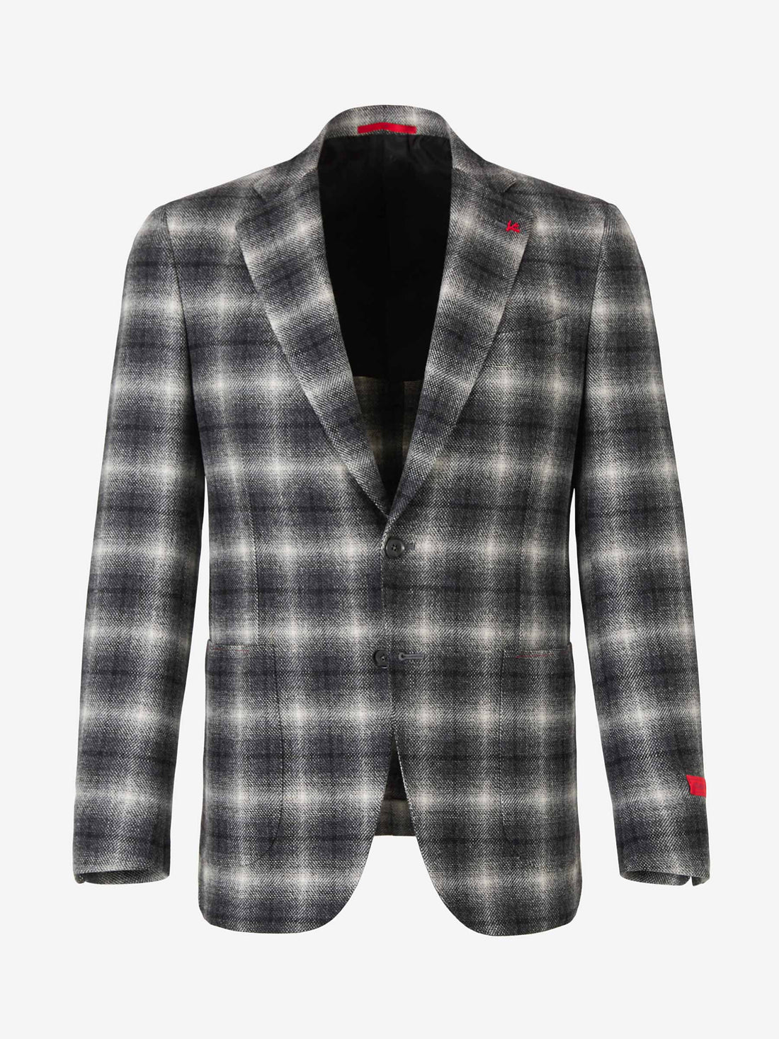 Outlet online Isaia Hombre Americana de cuadros color Gris Antracita sku 302-002964 01 - Foto 1