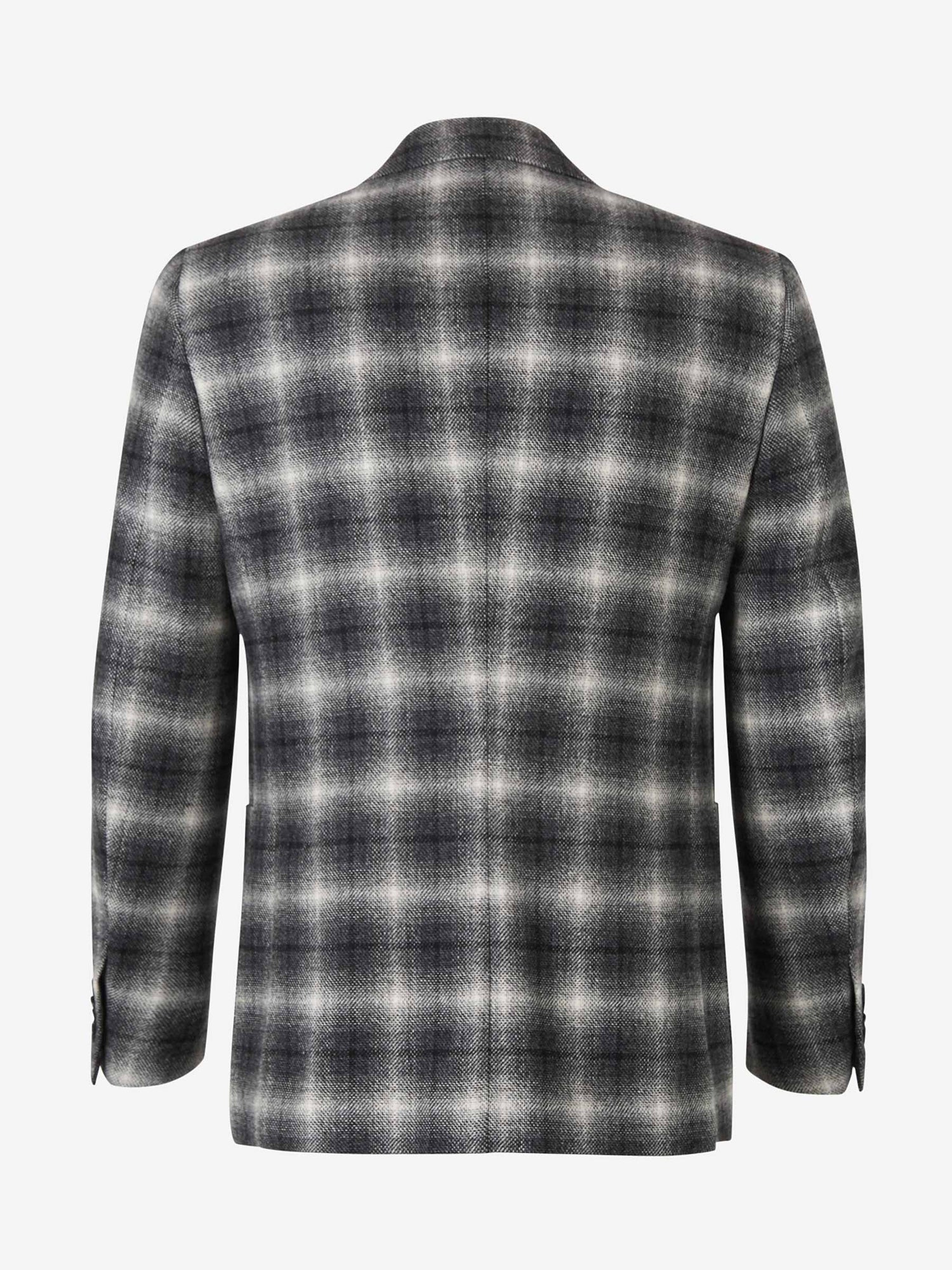 Outlet online Isaia Hombre Americana de cuadros color Gris Oscuro sku 302-002964 01 - Foto 2