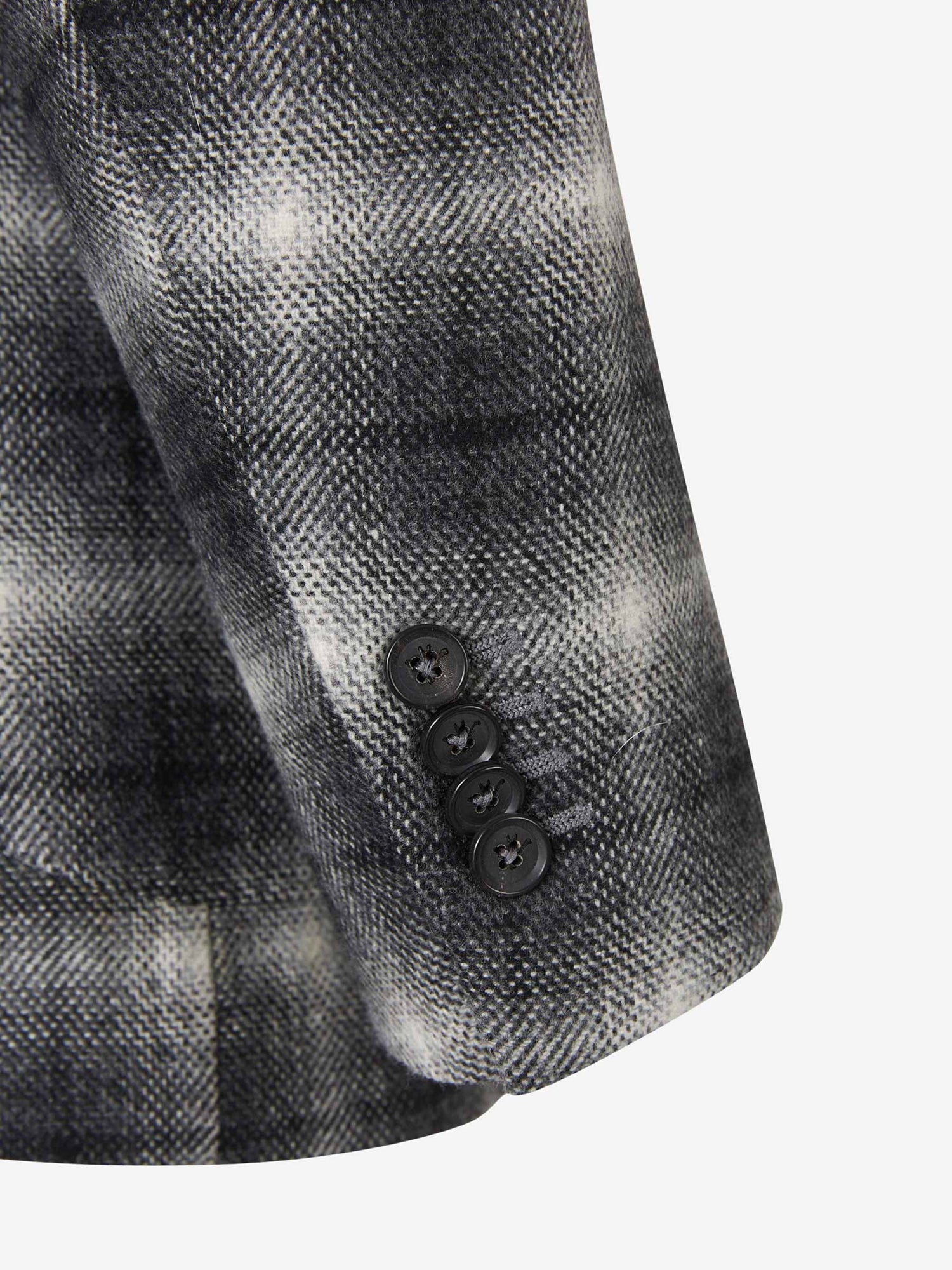 Isaia Americana de cuadros color Gris Antracita sku 302-002964 01 - Foto 5