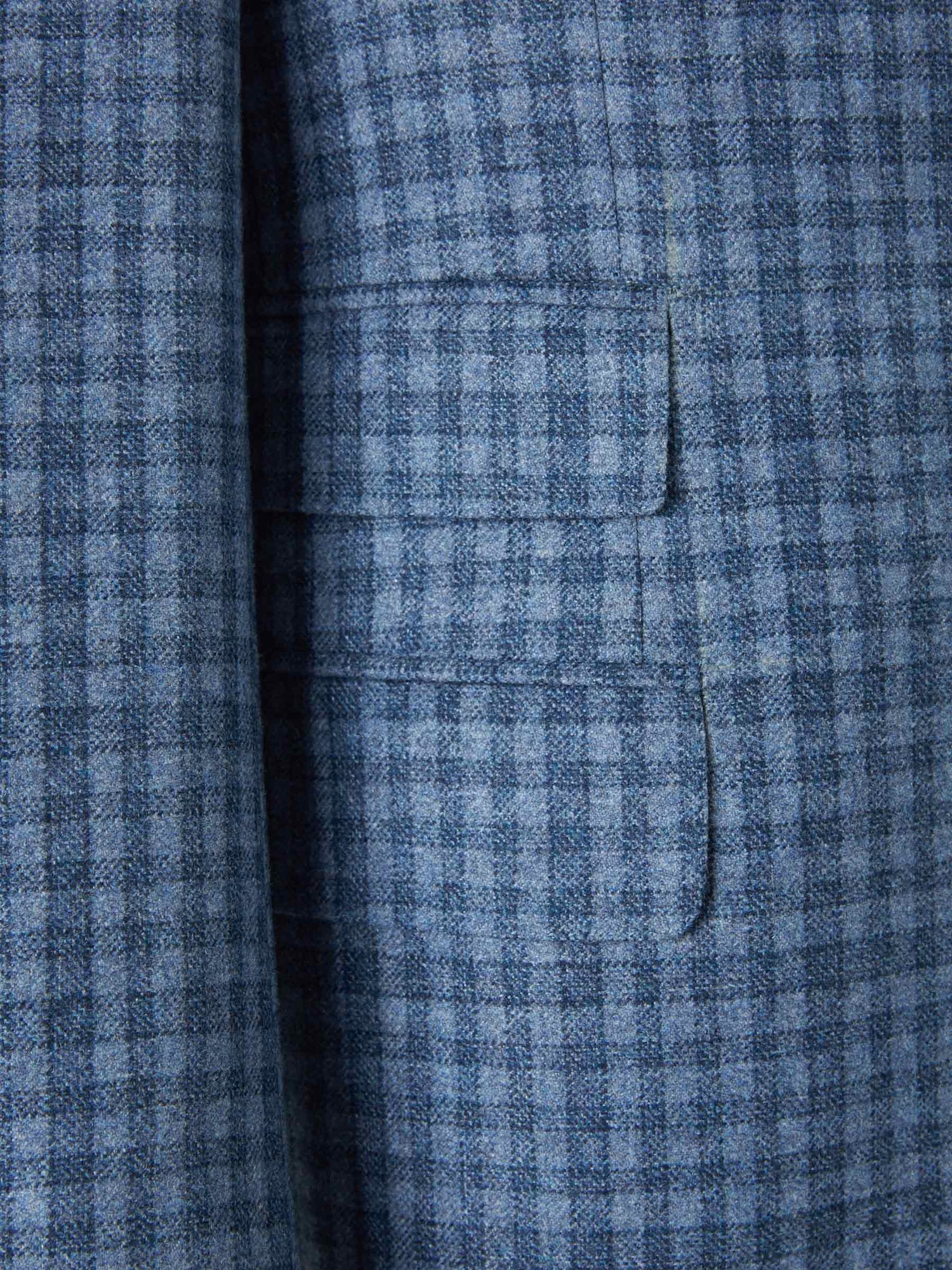Outlet online Isaia Hombre Americana Recta Cuadros color Azul Cobalto sku 302-002967 01 - Foto 4