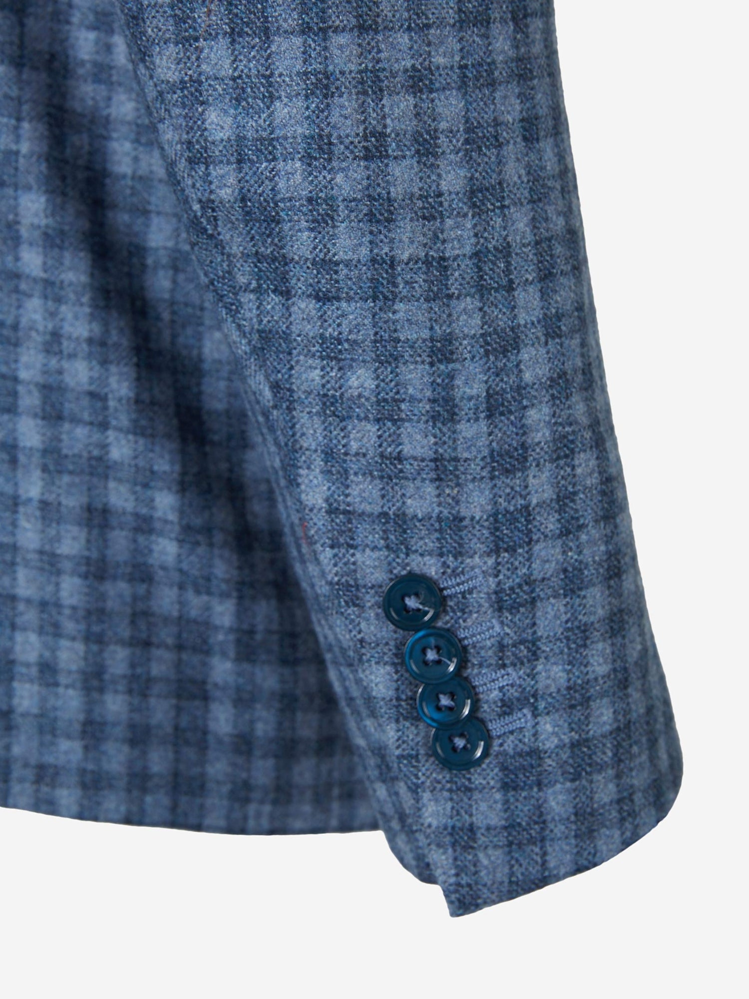 Outlet online Isaia Hombre Americana Recta Cuadros color Azul Cobalto sku 302-002967 01 - Foto 5
