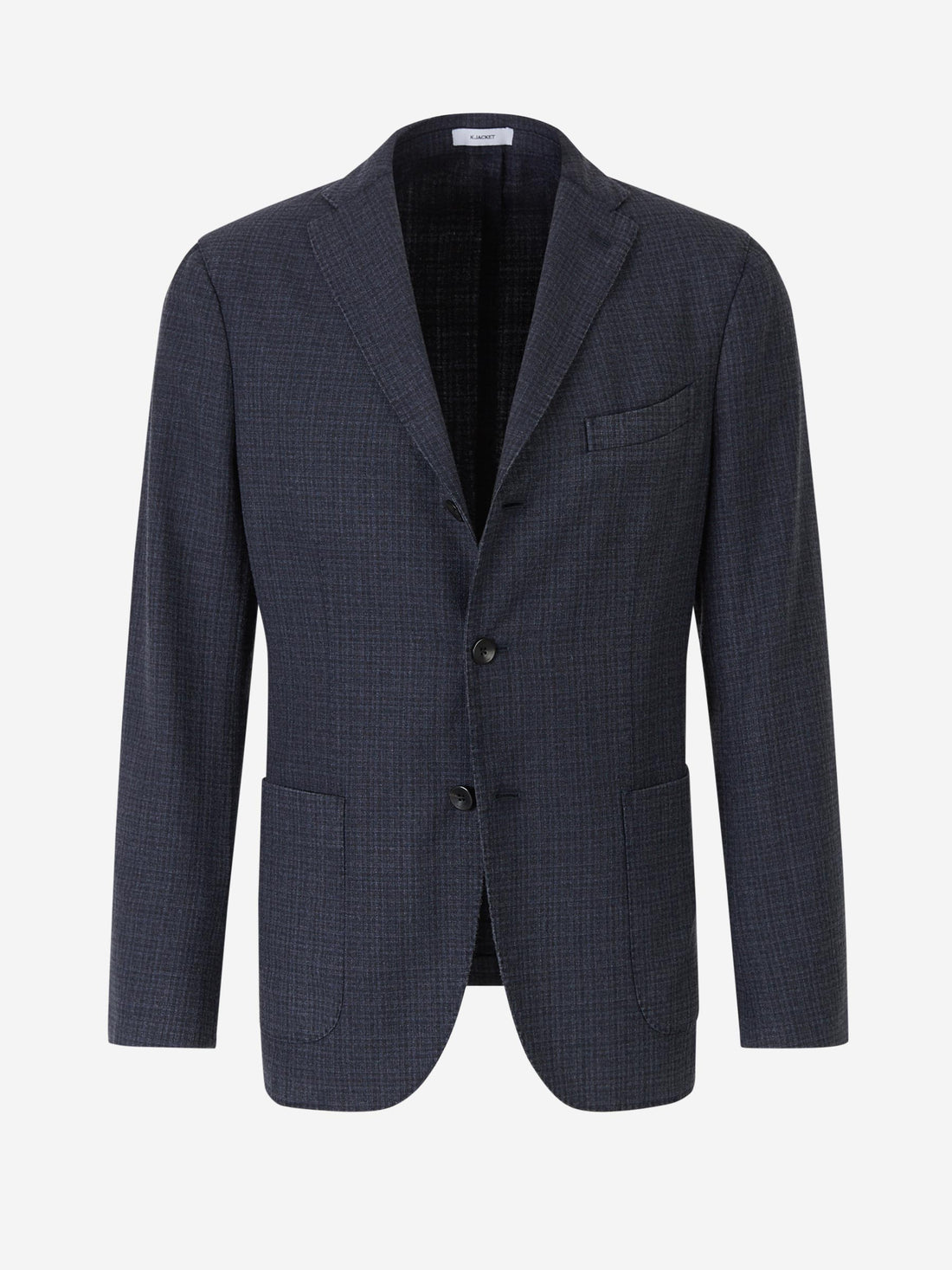 Outlet online Boglioli Hombre Americana Lana Cuadros color Azul Cobalto sku 302-002969 01 - Foto 1