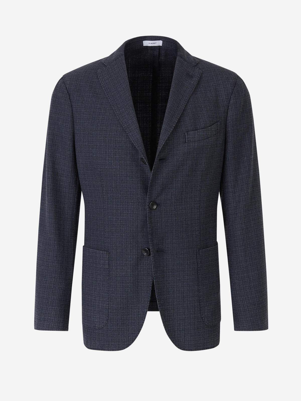 Outlet online Boglioli Hombre Americana Lana Cuadros color Azul Cobalto sku 302-002969 01 - Foto 1