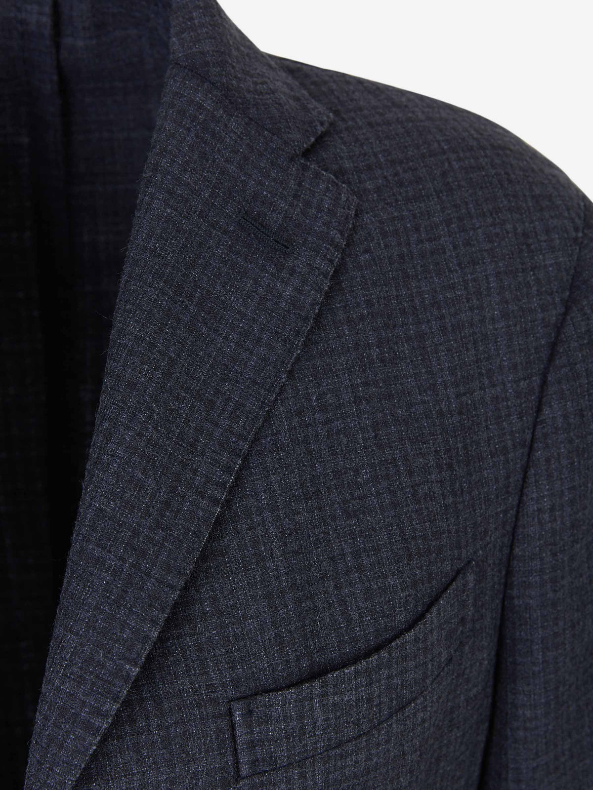 Outlet online Boglioli Hombre Americana Lana Cuadros color Azul Cobalto sku 302-002969 01 - Foto 3