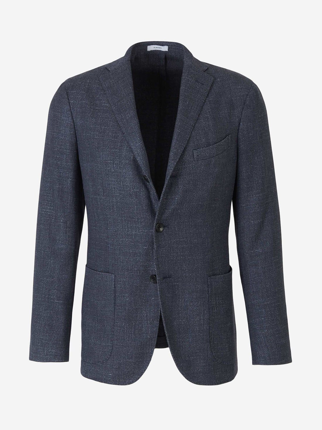 Outlet online Boglioli Hombre Americana Lana y Seda color Azul Denim sku 302-002970 01 - Foto 1