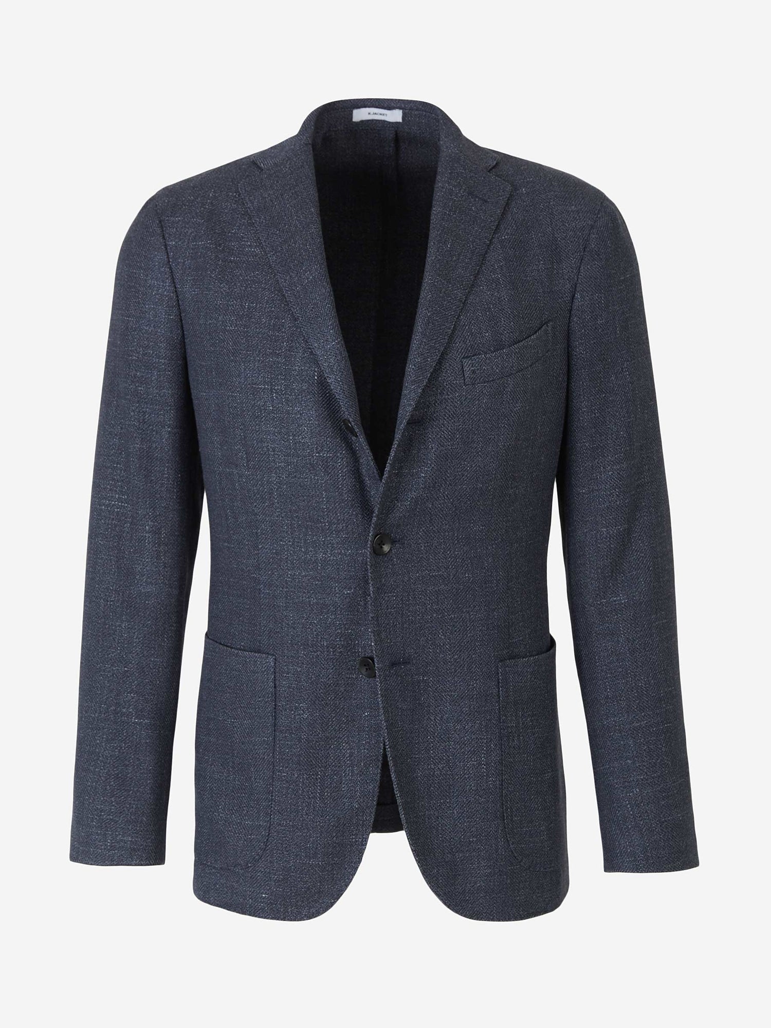 Outlet online Boglioli Hombre Americana Lana y Seda color Azul Denim sku 302-002970 01 - Foto 1