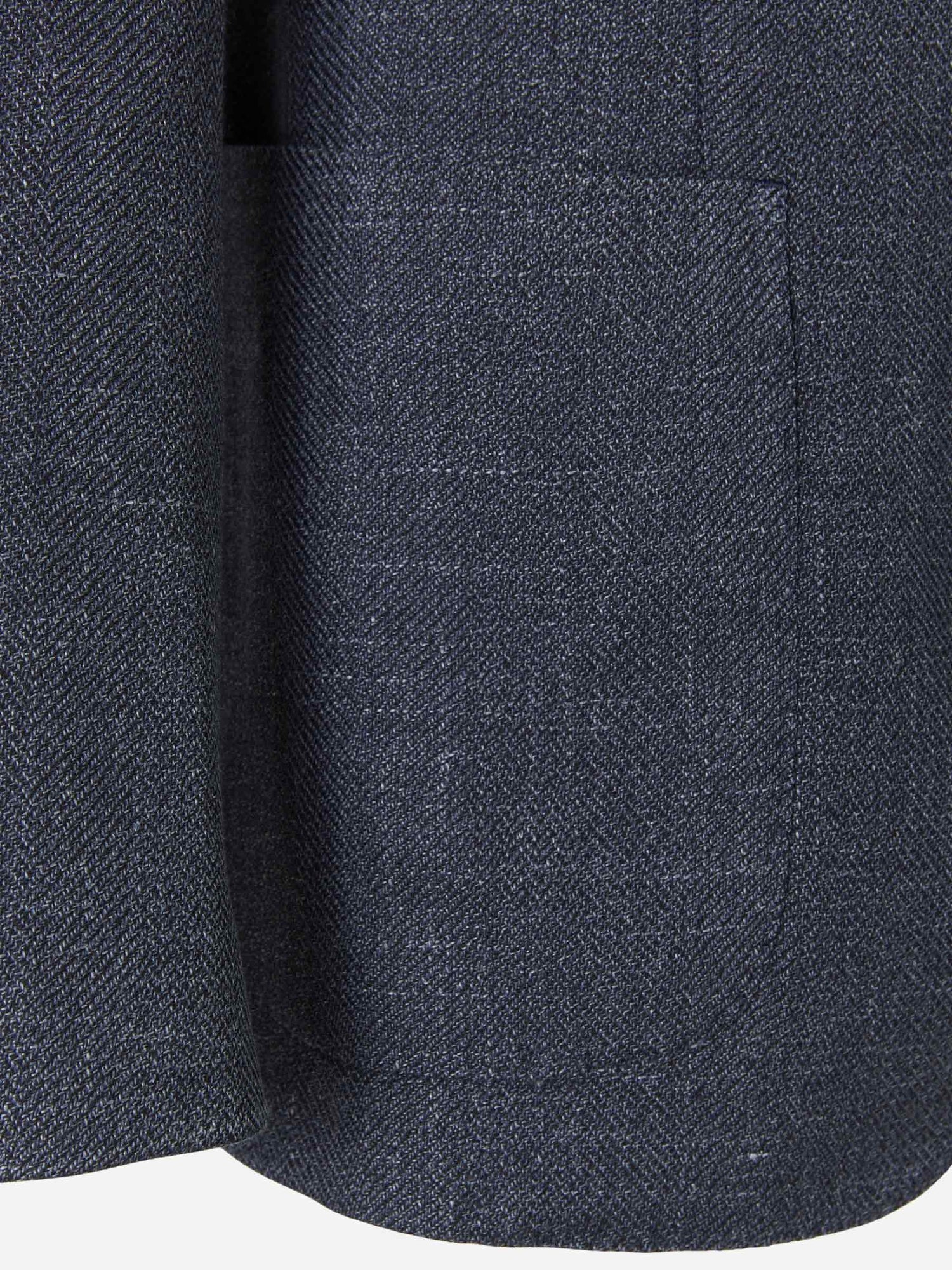 Outlet online Boglioli Hombre Americana Lana y Seda color Azul Denim sku 302-002970 01 - Foto 4