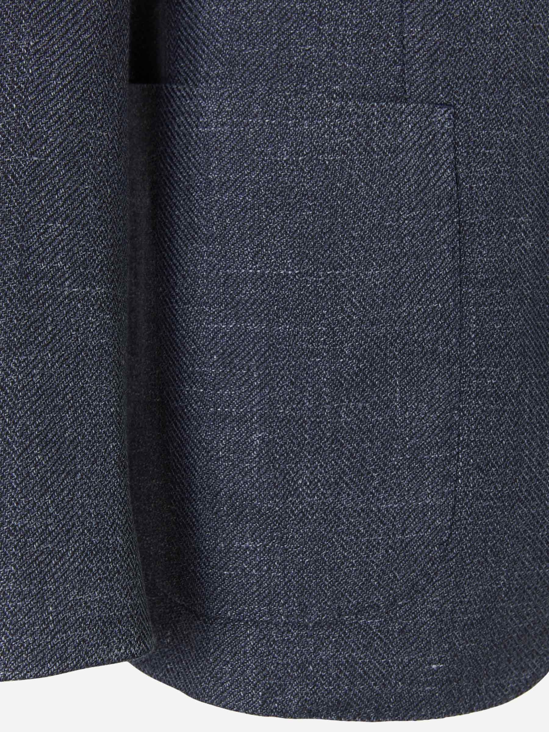 Outlet online Boglioli Hombre Americana Lana y Seda color Azul Denim sku 302-002970 01 - Foto 4