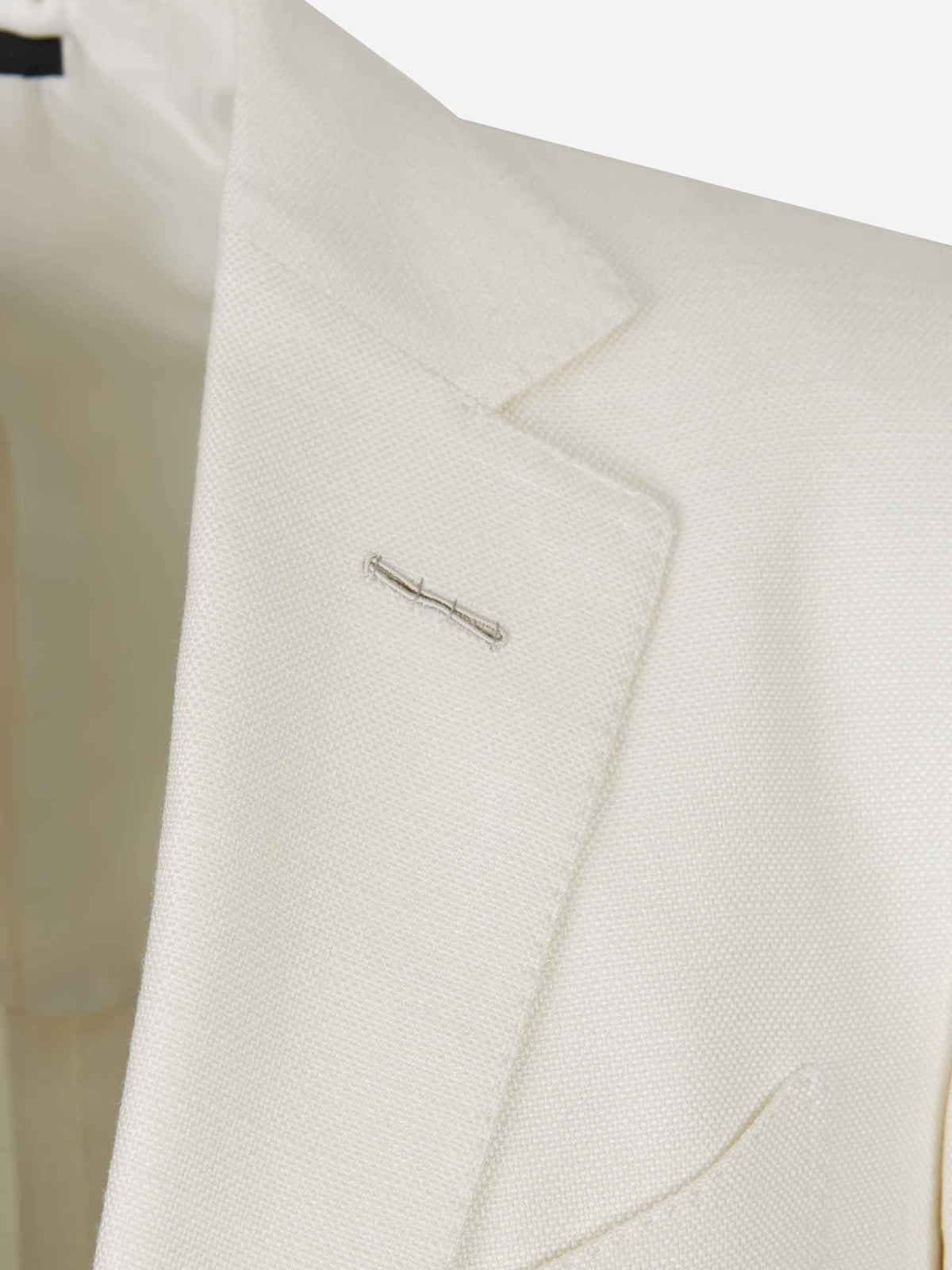 Outlet online Tom Ford Hombre Americana Seda color Blanco sku 302-003114 01 - Foto 3