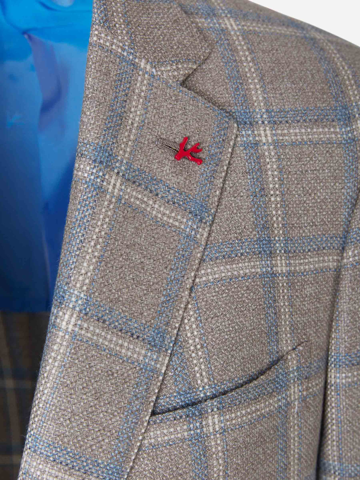 Outlet online Isaia Hombre Americana Gregory color Topo sku 302-003127 01 - Foto 3
