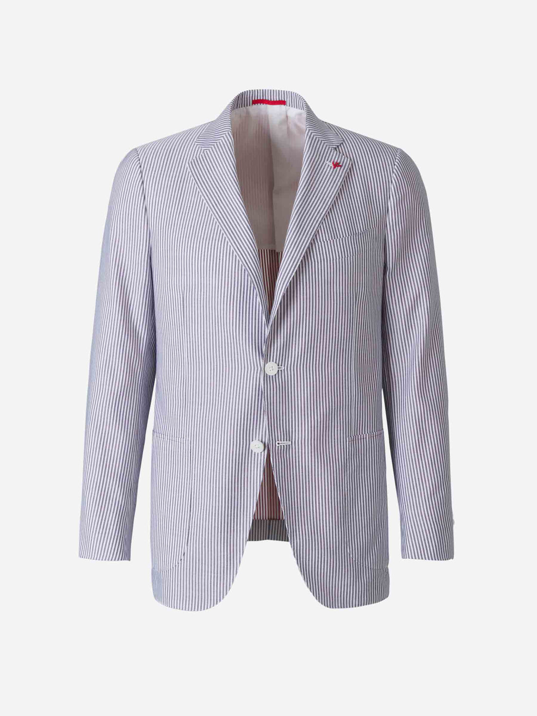 Outlet online Isaia Hombre Americana Rayas Gregori color Gris Antracita sku 302-003130 01 - Foto 1