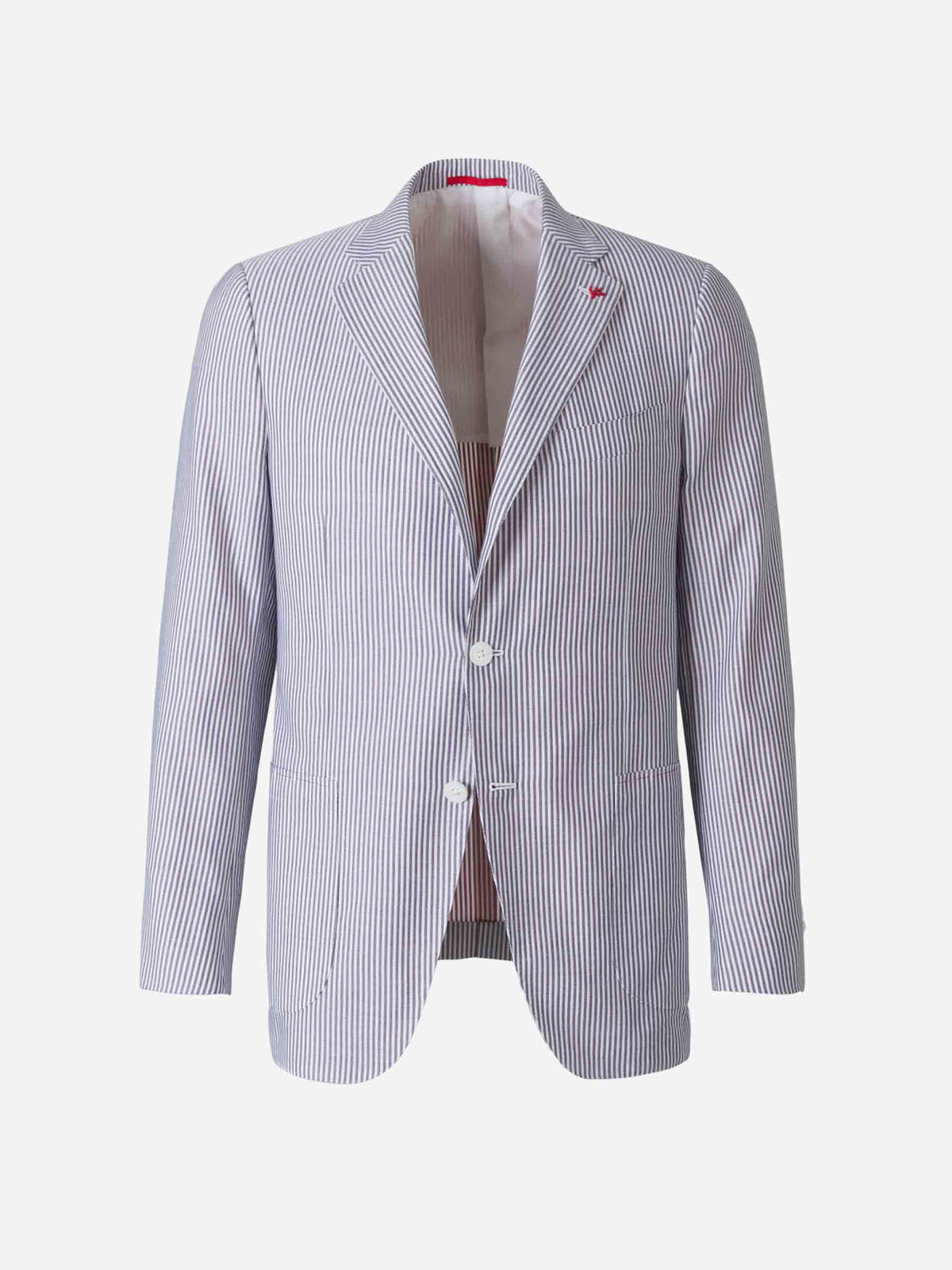 Outlet online Isaia Hombre Americana Rayas Gregori color Gris Antracita sku 302-003130 01 - Foto 1