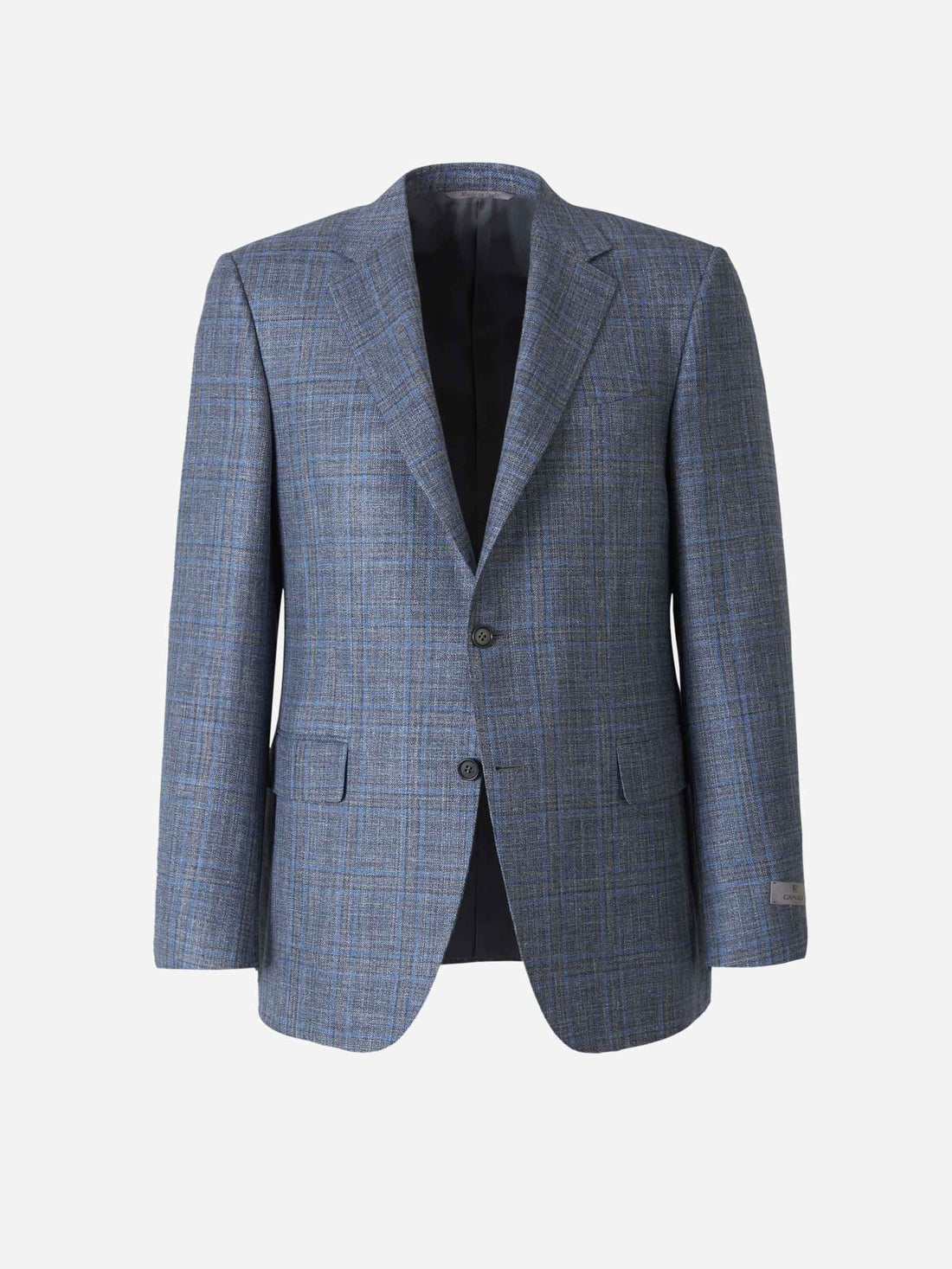 Outlet online Canali Hombre Americana Motivo Cuadros color Azul Noche sku 302-003161 02 - Foto 1