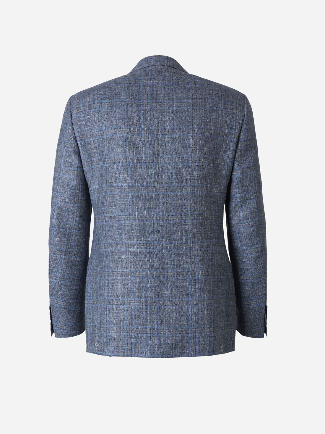 Outlet online Canali Hombre Americana Motivo Cuadros color Azul Noche sku 302-003161 02 - Foto 2