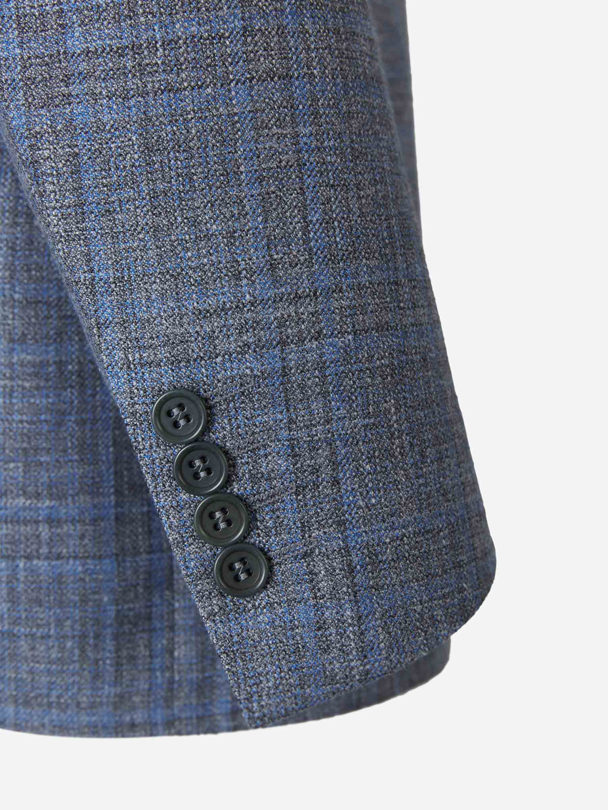 Outlet online Canali Hombre Americana Motivo Cuadros color Azul Noche sku 302-003161 02 - Foto 5
