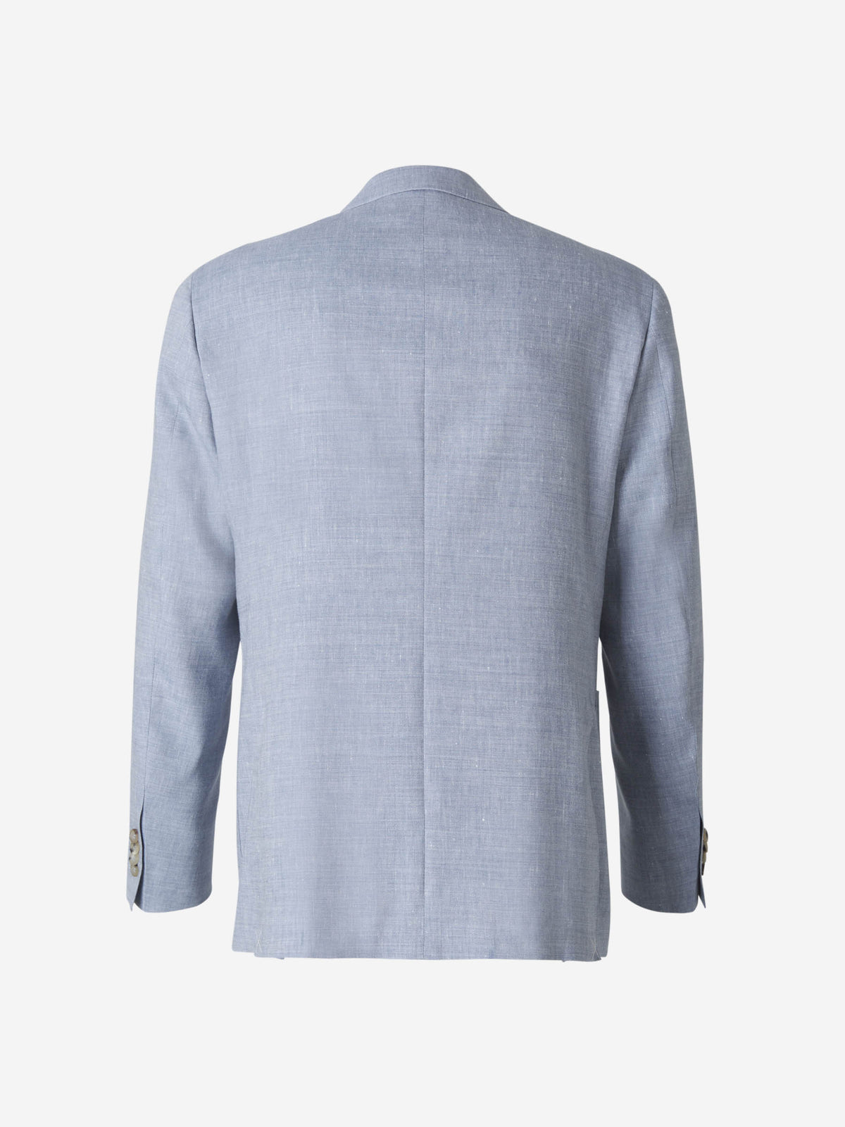 Outlet online Canali Hombre Americana Lino Lana color Azul Celeste sku 302-003163 01 - Foto 2