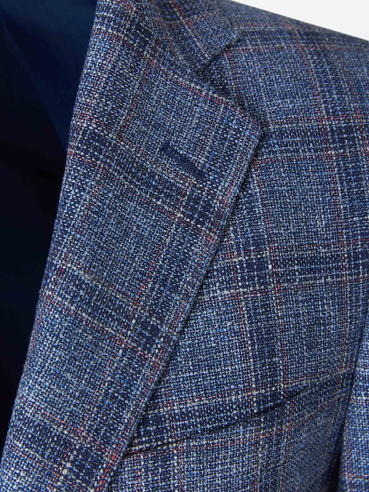 Outlet online Santa Eulalia Hombre Americana Motivo Cuadros color Azul Cobalto sku 302-003176 01 - Foto 3