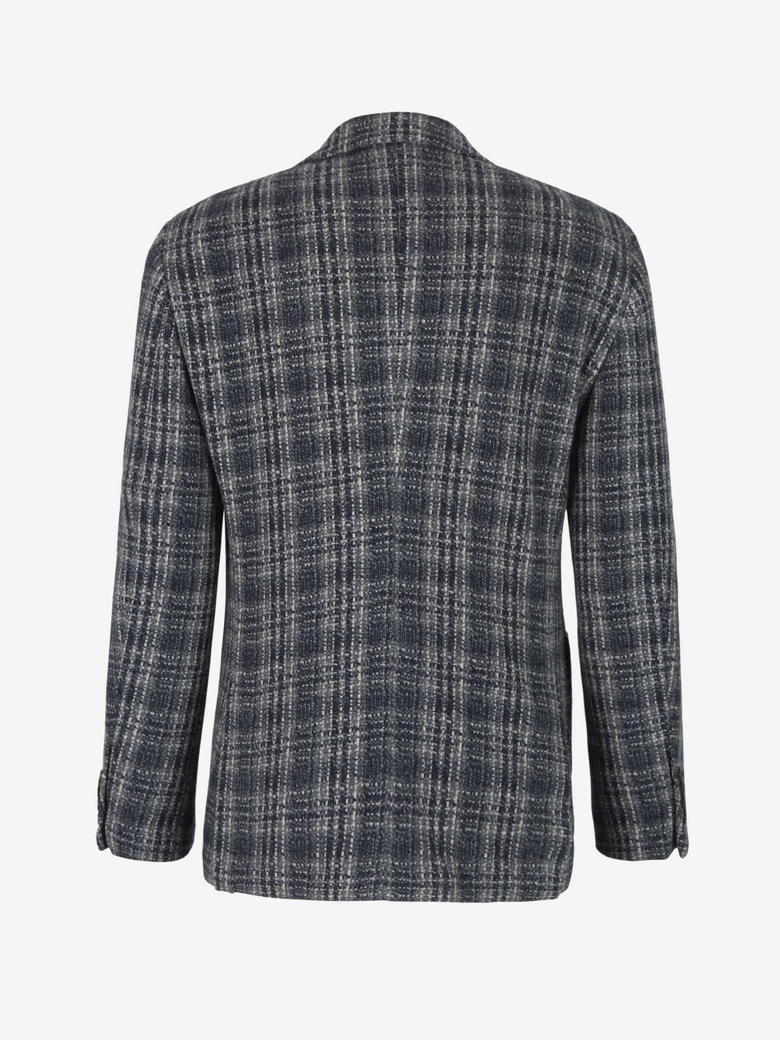 Outlet online Lardini Hombre Americana Cuadros Cashmere color Azul Marino sku 302-003200 01 - Foto 2